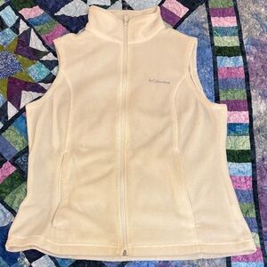 Columbia Off-White Fleece Vest